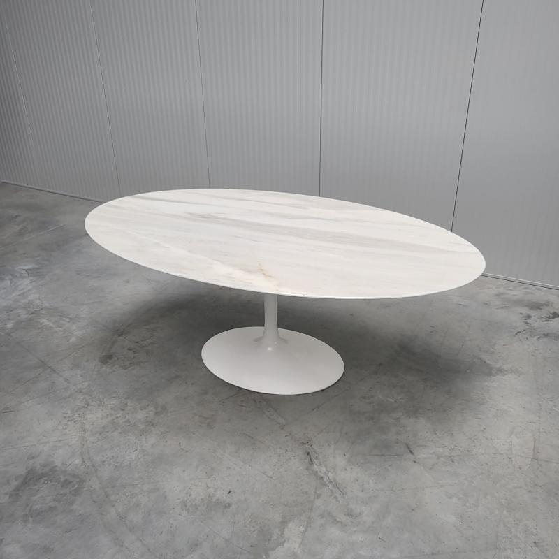 Eero Saarinen Oval Marble Dining Table by Knoll International