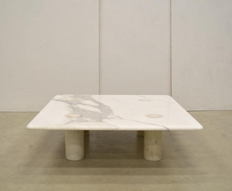 Rare Angelo Mangiarotti Marble Coffee Table for Up & Up Editions
