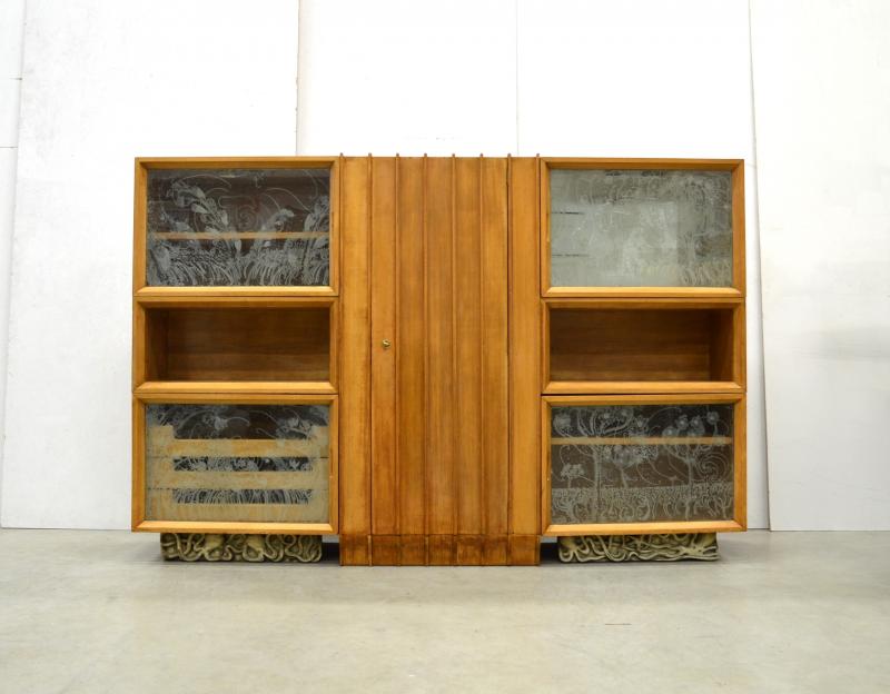 Very rare Osvaldo Borsani Octopus Cabinet Milano 40s