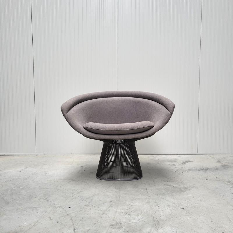 Warren Platner Lounge Chair by Knoll Grey Fabric
